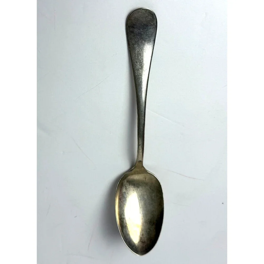 Rogers 1881 Serving Spoon Plain Fiddle Vintage Silverplate Traditional 30s - 50s